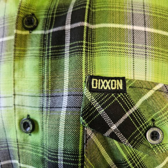 Dixxon Flannel Arsenic Green Plaid Shirt L - Picture 4 of 8